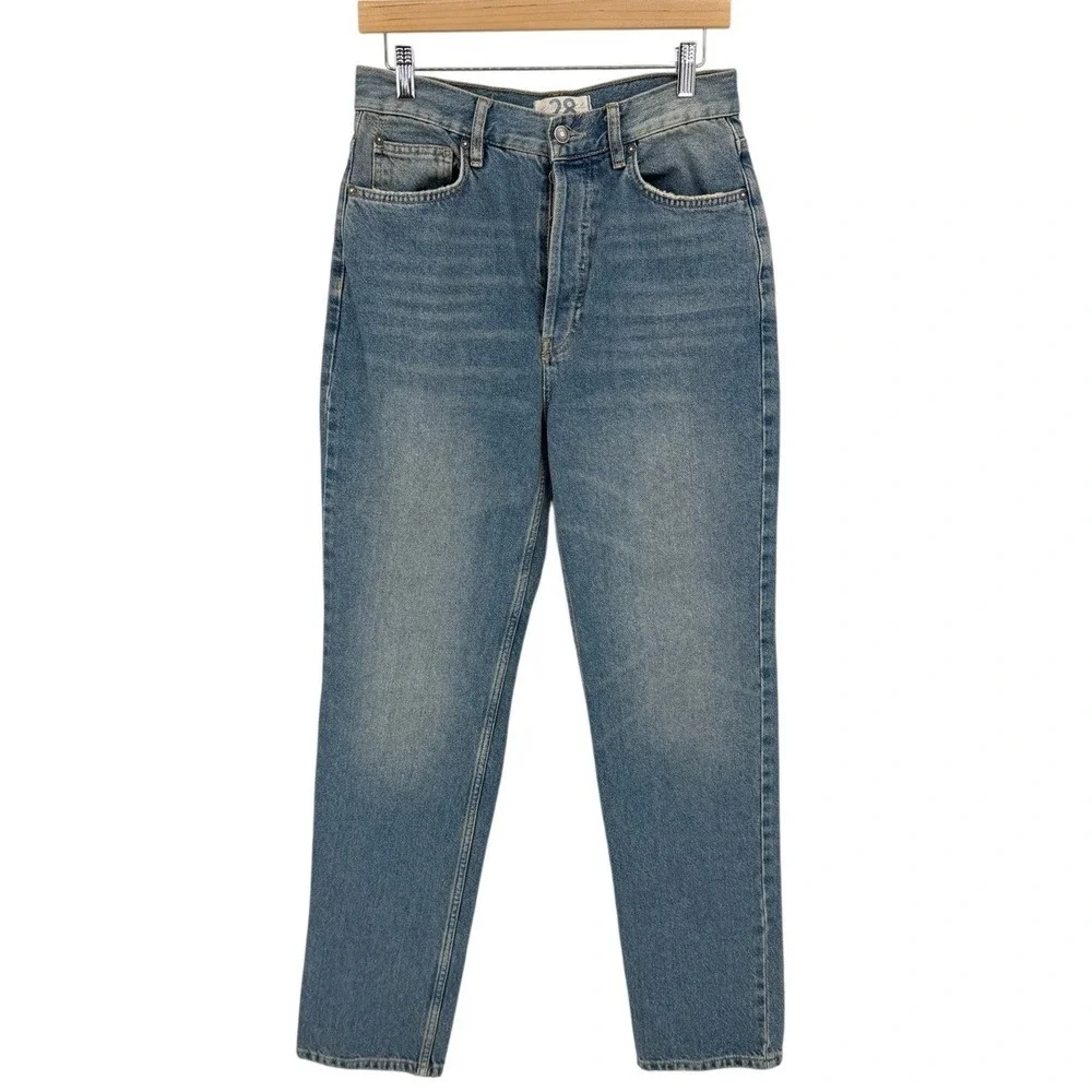 Free People We The Free‎ Lasso Straight Jeans Womens Size 28 High Rise Denim